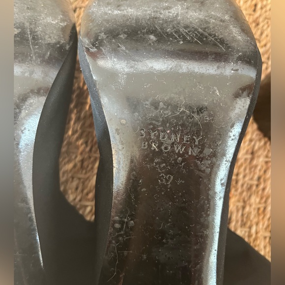 Sydney Brown Scuba Wood Heeled Bootie - Picture 6 of 6